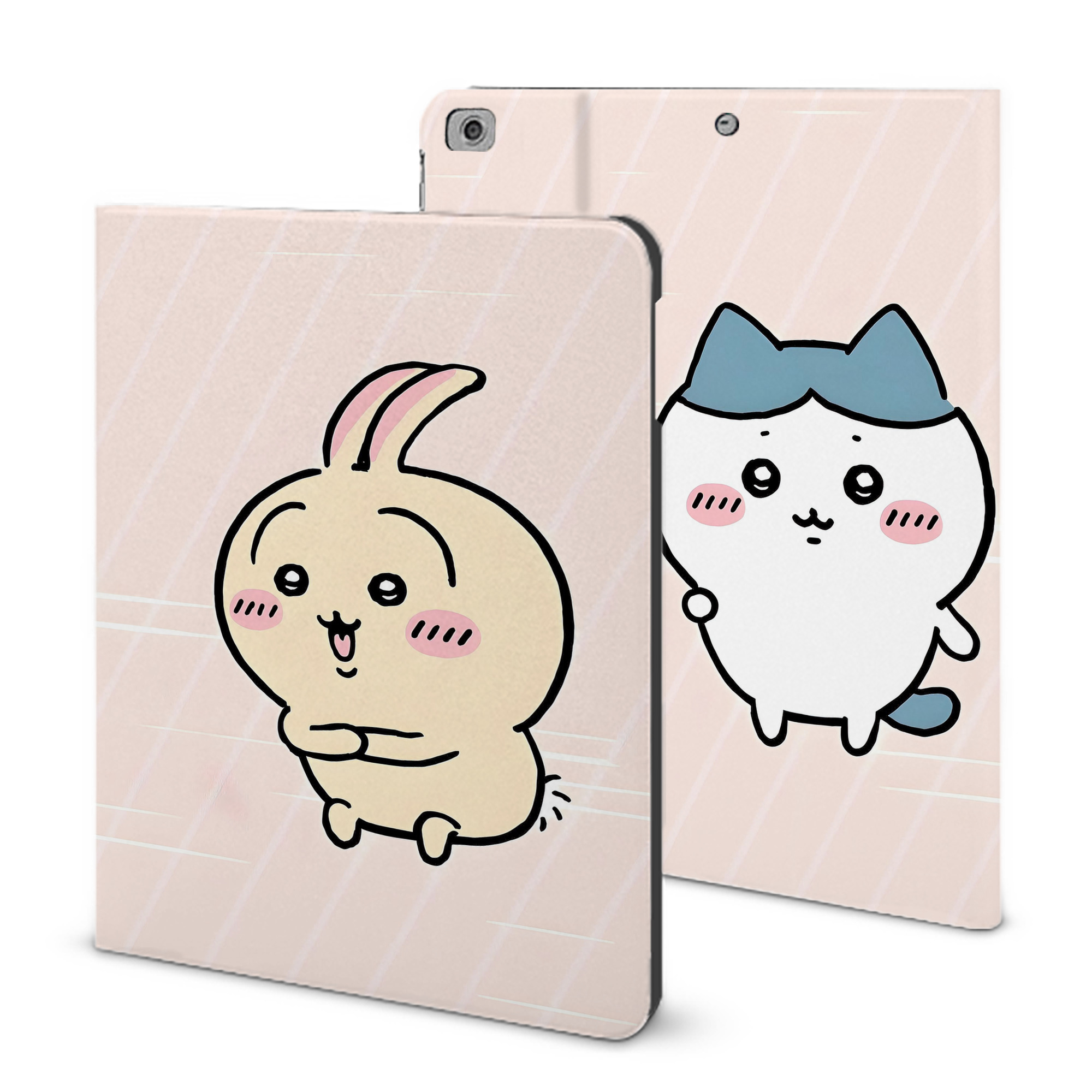 （画像用） ちいかわ Chii-kawa IPad ケース ブック型 PUレザー TPU 耐衝撃 軽量 薄型 ペン収納なし 全面保護 IPad 各モデル対応